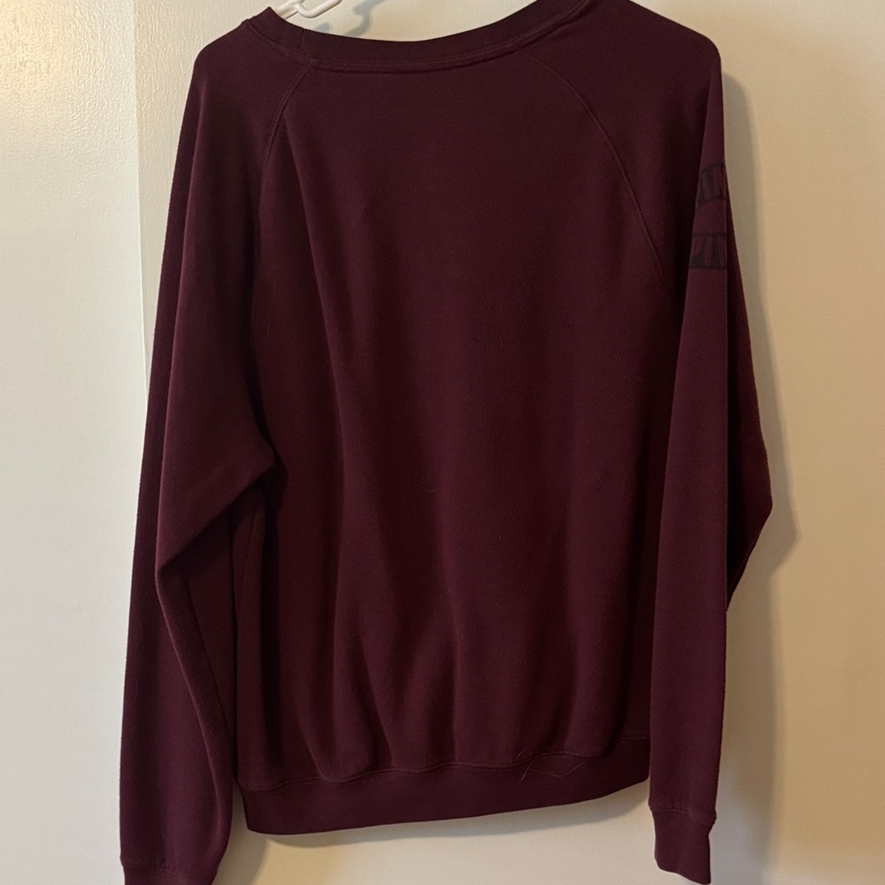 PINK Victoria's Secret Maroon Crew Neck Sweater - Picture 5 of 6